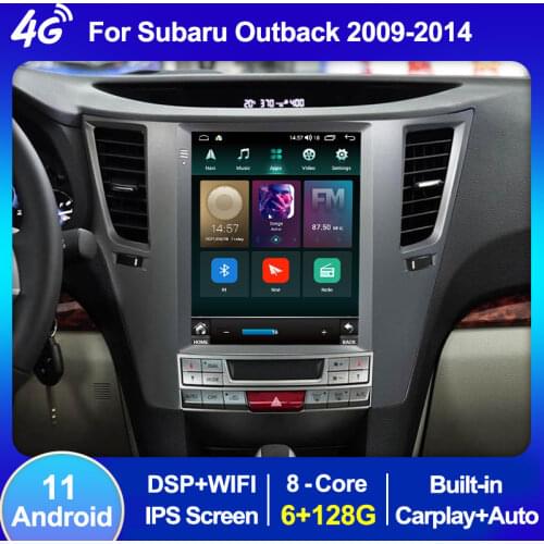 Tesla Style Android 11 4G Lte For Subaru Outback Impreza Legacy 2009-2014 Car Multimedia Player Auto GPS Navigation Radio Stereo