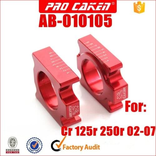 Rear axle block Spindle chain adjuster for honda cr 125r 250r cr125r cr250r motorcycle mx dirt bike part motorcross parts