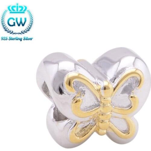 925 Silver Butterfly Beads European Style Wholesale Bead Woman Jewelry Gift To Friends Brand Jewellery