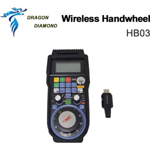 CNC Wireless RF Electronic Handwheel HB03 Remote Pendant MPG USB Hand Wheel for CNC Router Engraving Machine