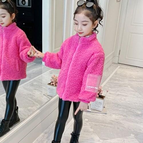 Girls Babys Coat Jacket Outwear 2021 Solid Thicken Winter Autumn Overcoat Top Zipper Cardigan Childrens Clothing