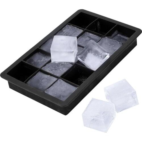 High Quality 15 Grid Ice Cube Maker Large Silicone Ice Cube Square Tray Mold Ice Mold Ice Tools DIY Kitchen Tools New Arrived