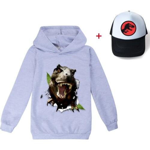 Boys Girls Dinosaur Patterning Hoodies Autumn Winter Teen Kids Animal Hoodie Infantil Toddler Boy Costumes Sweatshirt Clothing