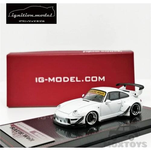 IG 1:64 RWB 993 Matte Pearl White Diecast Model Car