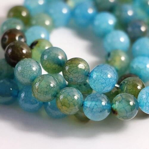 Sky blue multicolor carnelian agat stone onyx 6mm 8mm 10mm 12mm rainbow round loose beads diy necklace making 15 inches A29