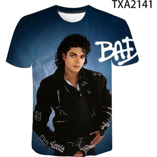 2020 New Summer Michael Jackson 3D T Shirt Cool Men Women Children Casual Fashion Streetwear Boy Girl Kids Printed Tops Tee