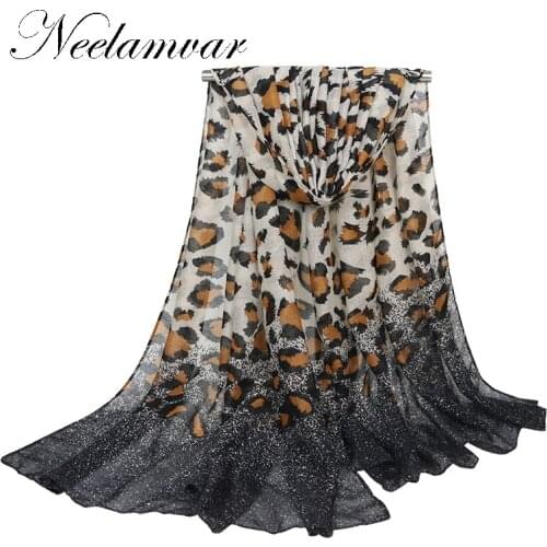 2019 New Design Leopard Dot polyester Shawl Scarf Print High Quality Neckerchief Autumn Winter Foulards Muslim Hijab Sjaal