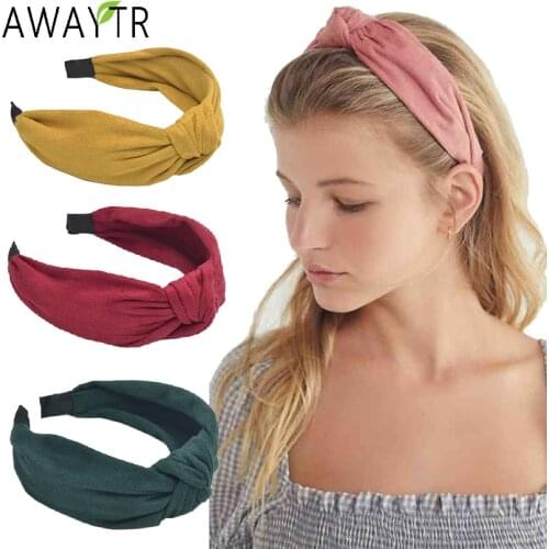 Women Hair Hoop Bands Spring Suede Headband Bohemian Vintage Bow Cross Knot Elastic Hairband Girls Hair Accessories Headdress
