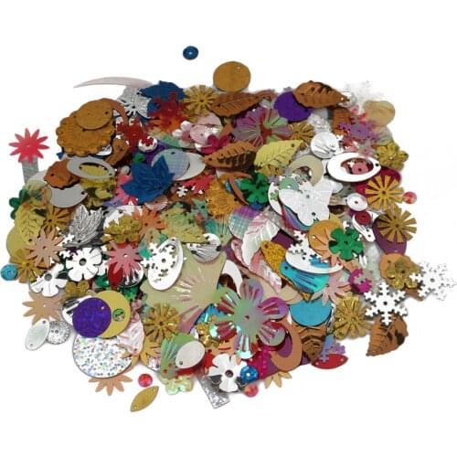 New Arrival 50g/Lot Mixed Width Random Design Plastic Sequins DIY Bag Garment Shoes Colorful Clothing & Accessories
