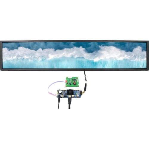 Android 4.4 LCD Controller Board HSV320A2 V10 43inch VSFHD43IIE01 1920X355 IPS LCD Screen
