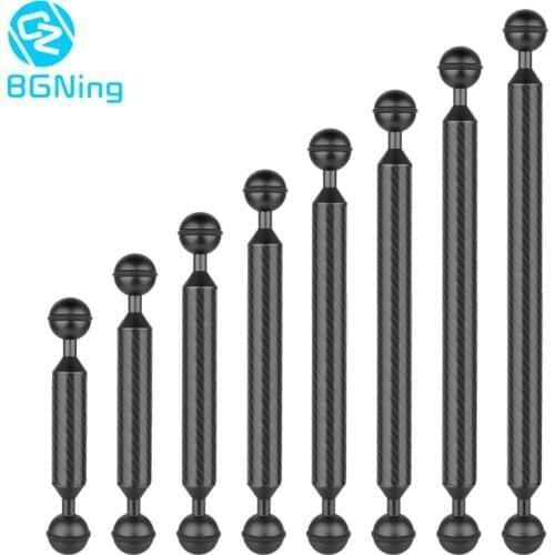 Diving Carbon Fiber Double Ball Head Float Buoyancy Arm for DJI OSMO for Gopro /EKEN Sports SLR Camera Underwater Tray 5-12 Inch