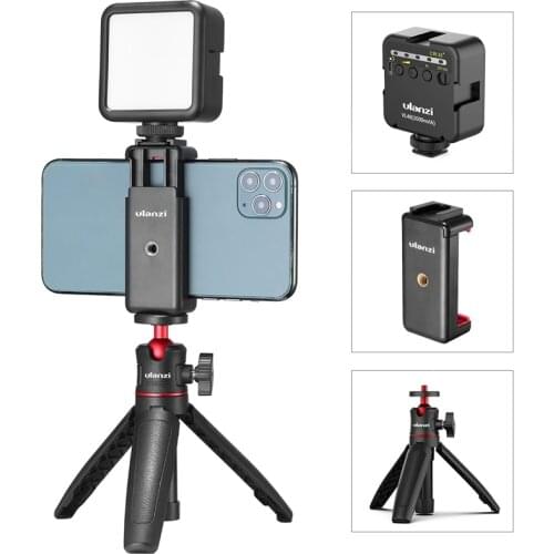 Ulanzi ST-07 Extend Tripod Dimmable LED Video Light Vlog Tripod Kit Youtube Live Conference Light Kit
