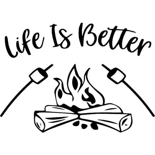 S51312 Various Sizes/Colors Car Stickers Vinyl Decal Camp Life Voiture Offroad Motorcycle Decorative Accessories Creative