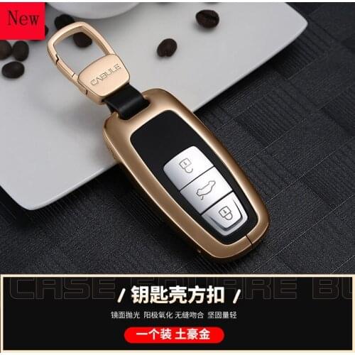 High-Quality Aluminium Alloy Car Smart Key Case Cover for Audi A6l 2021 Car Accessories