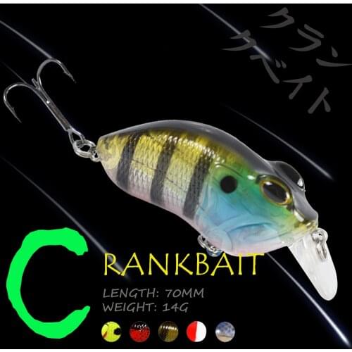 WALK FISH Crankbait Minnow Floating Fishing Lures 70MM 14G Wobblers Artificial Bait Popper Bait Swimbait Fishing Tackle