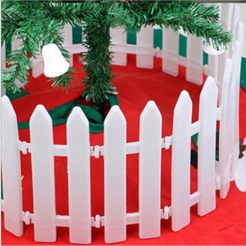 29.5*12cm/pack Plastic Fence Courtyard Indoor Garden Fence Kindergarten Flower Garden Vegetable Small Fence Christmas Decoration