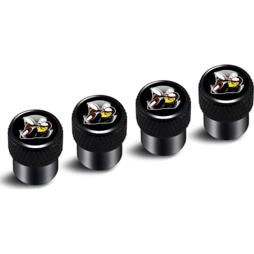 4X Metal Tire Valve Caps Dust Cover for Dodge Caravan Challenger SRT Caliber Charger Durango Ram Bumblebee Super Bee Chevrolet