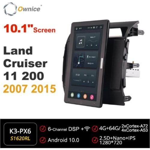 Ownice 720P Android 10.0 Car Radio ForToyota Land Cruiser 11 200 2007-2015 Video Auto Multimedia head Unit 10.1" IPS Rotatable
