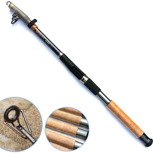 Top Quality 6 segments 2.1M/2.4m GW Apache Navigators 100% Carbon superhard spinning telescopic fishing rods carp fishing pole