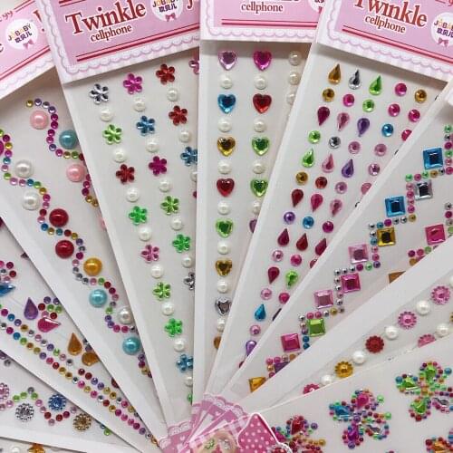 Childrens gems cartoon diamond stickers kindergarten performance handmade creative DIY decorative acrylic three-dimensional