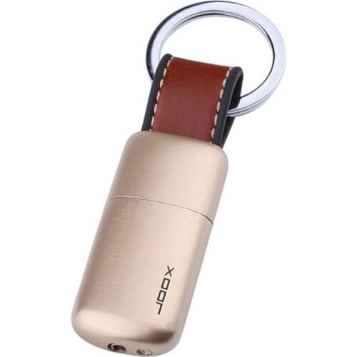 Leather Keychain Flint Jet Lighter Butane Gas Torch Lighter Mini Pocket Pendant Free Fire Cigarette Lighter Gadgets For Man