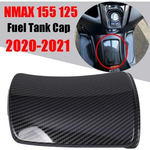Motorcycle Carbon Fiber Pattern Fuel Gas Oil Fuel Tank Cover Cap for YAMAHA NMAX155 NMAX125 N MAX 155 125 NMAX 155 125 2020 2021