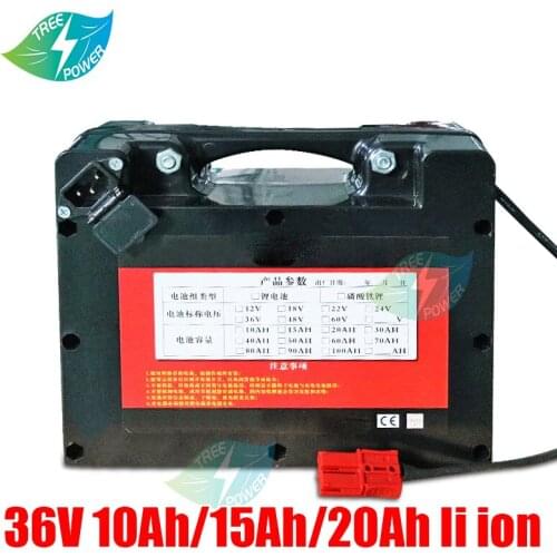 36v 10Ah 15Ah 20Ah li ion battery pack with bag lithium drill for 500w ebike battery power supply system + charger