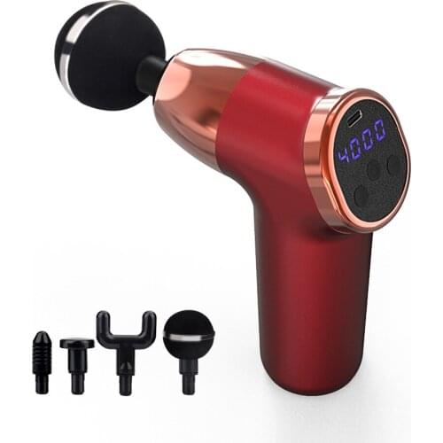 Massage Gun Fascia Gun 20Gears High Frequency Vibration Massager LCD Touch Display Electric Massager Relief Pain Relax Muscle