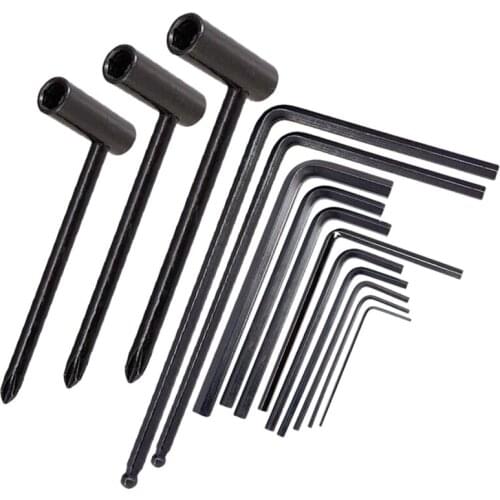 14Pcs Guitar Wrench Set, 4mm & 5mm Ball End Truss Rod Wrench Tool, Fit Most Guitar Neck Bridge Nut Locking Adjustment
