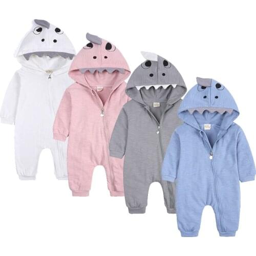 New Infant Baby Boy Girl shark Romper Jumpsuit Cute Clothes Outfit Infant Clothing Baby Rompers For Baby Jumpsuit Overalls