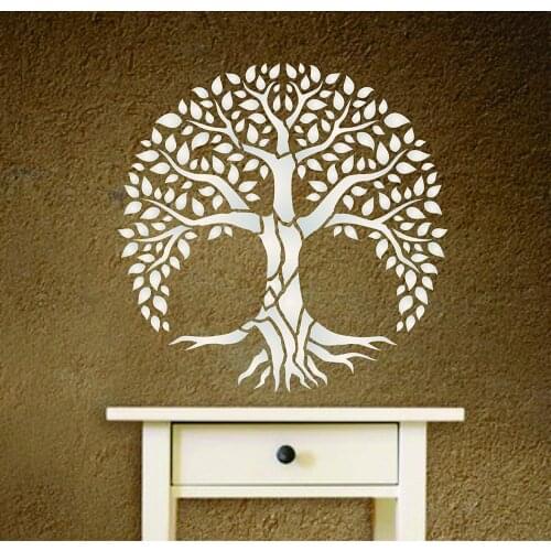 30 * 30cm size diy craft life Tree mold for painting stencils stamped photo album embossed paper card on wood, fabric,wall