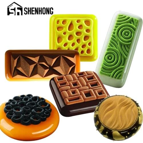 SHENHONG Non-Stick Silicone Cake Molds Mousse Bakeware Set Party Dessert Baking Moulds Pastry Decorating Tools Kitchen Utensil