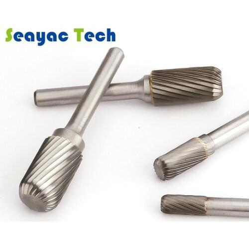 Grinding Head Milling Cutter W-shaped Wood Carving Head Cylindrical Semi-circular Tungsten Steel Alloy Rotary Boring Head