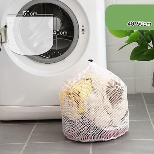 1PC 4 Sizes Mesh Laundry Wash Bags Basket Foldable Delicates Lingerie Bra Socks Underwear Washing Machine Clothes Protection Net