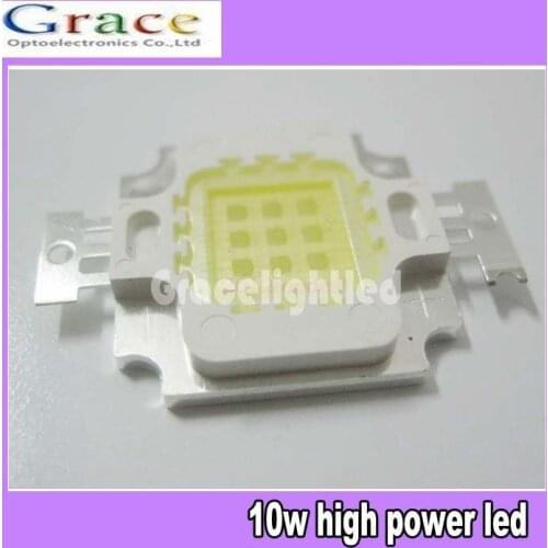 10W cold white Square High Power 30000-35000k 45mil LED Light chip 1000mA 9-12V 50pcs/lot