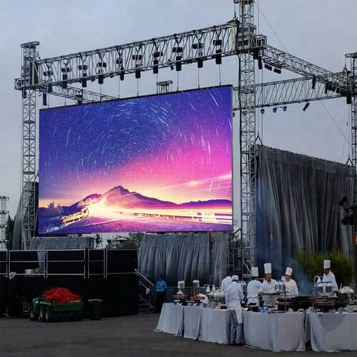 LED Display Panel P6 Outdoor SMD RGB Die Casting Aluminum Cabinet Rental 576*576mm Full Color LED Screen