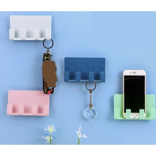 Universal Stents Portable Phone Wall Charger Hook Holder Hanging Stand Bracket Charge Hanger Rack Shelf Mobile Phone Hook