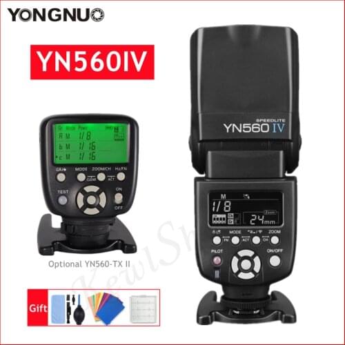 Yongnuo YN560IV YN560 IV Flash Speedlite For Pentax Canon Nikon Sony Fuji Olympus Camera Optional With YN560-TX II Trigger