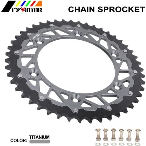 Motorcycle CNC 47T Rear Chain Sprocket For BMW G310R F650 G650 GS Dakar ETX Pegaso TR Terra Strada Jonathan 125 350 600 650