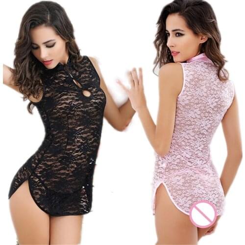 2018 New Sexy lingerie Baby Dolls women Exotic Apparel lingerie cheongsam sexy underwear hot sexy costumes sleepwear nightdress