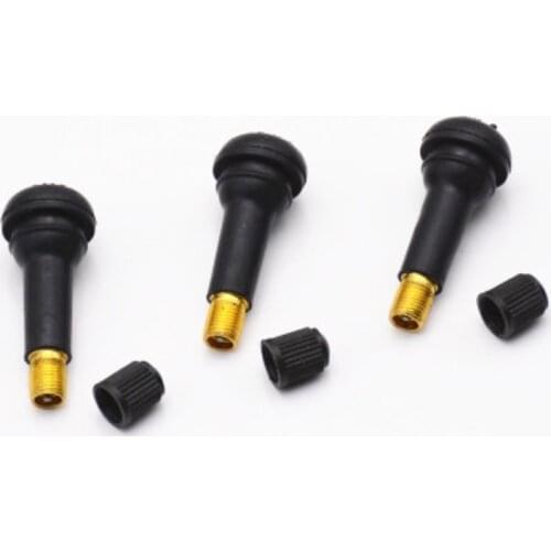 1pcs Snap-on universal car vacuum tire rubber nozzle car tire alloy valve