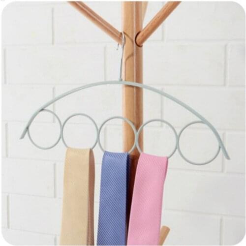 1PC 41.5 x23cm 5 Hole Scarf Wraps Shawl Storage Hanger Ring Rope Slots Holder Hook Ring Ties Hanger Belt Rack Scarves Organizer