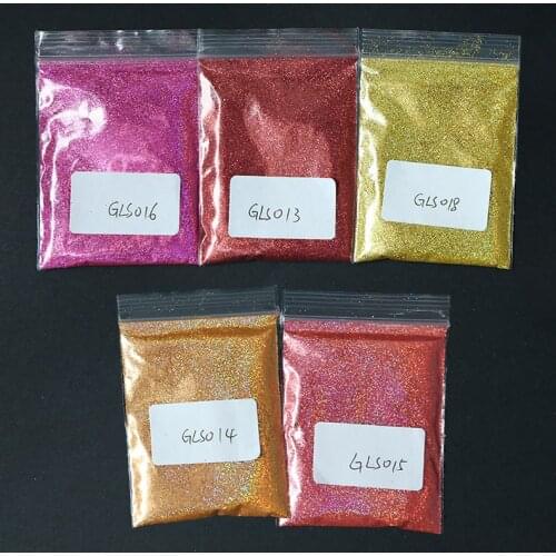 10g Ultra-Fine Glitter Powder 0.2(1/128)Hex Holographic Dust Laser Powder for Nail Art Chrome Pigments Flash Glitter Hpd150