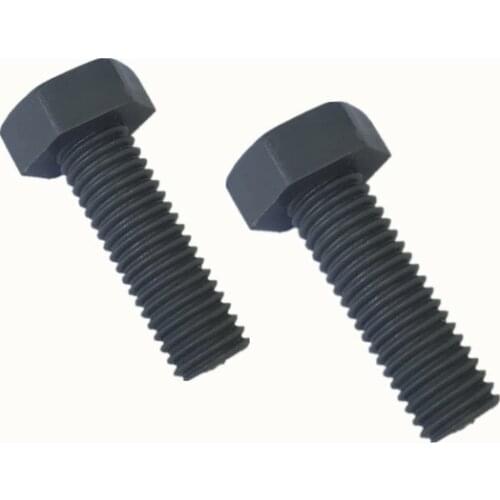 2pcs M12 polyvinyl chlorid PVC screws insulated screw hexagon bolt plastic bolts preservative acid 65mm-100mm length