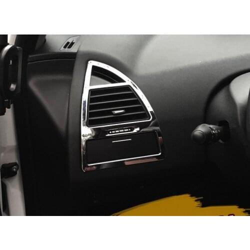 2pcs for Citroen C-Quatre/C4 2008-2016 Air conditioner air outlet sequin Air outlet decorative frame sticker