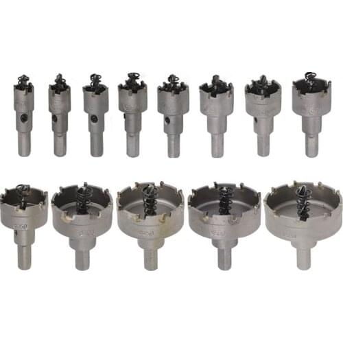 6/10/13pcs 16-65mm HSS Hole Saw Drill Bit Set Carbide Tip Hole Saw Cutter For Wood/Metal Working Core Drill Bit