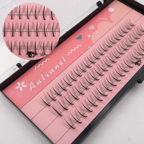 Professional Makeup 60 Pieces 10 Personal Grafting Eyelashes Fake Eyelashes Natural Curly Thick Eyelashes