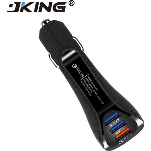JKING 3 Ports Quick Charge 3.0 Car Charger 3.1A USB Charger for iPhone Samsung LG Mobile Phone Tablets car-styling Car-Charger
