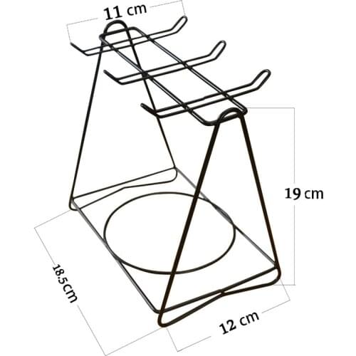 Coffee holder triangle stainless steel coffee cup frame hanging holder creative kitchen receive ceramic cup mounts