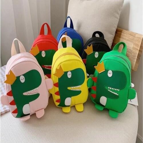 Childrens Backpack In Kindergarten Cartoon Dinosaur Design Boy Bag Travel Mini Backpack Shoulder Bag For Kids Gift